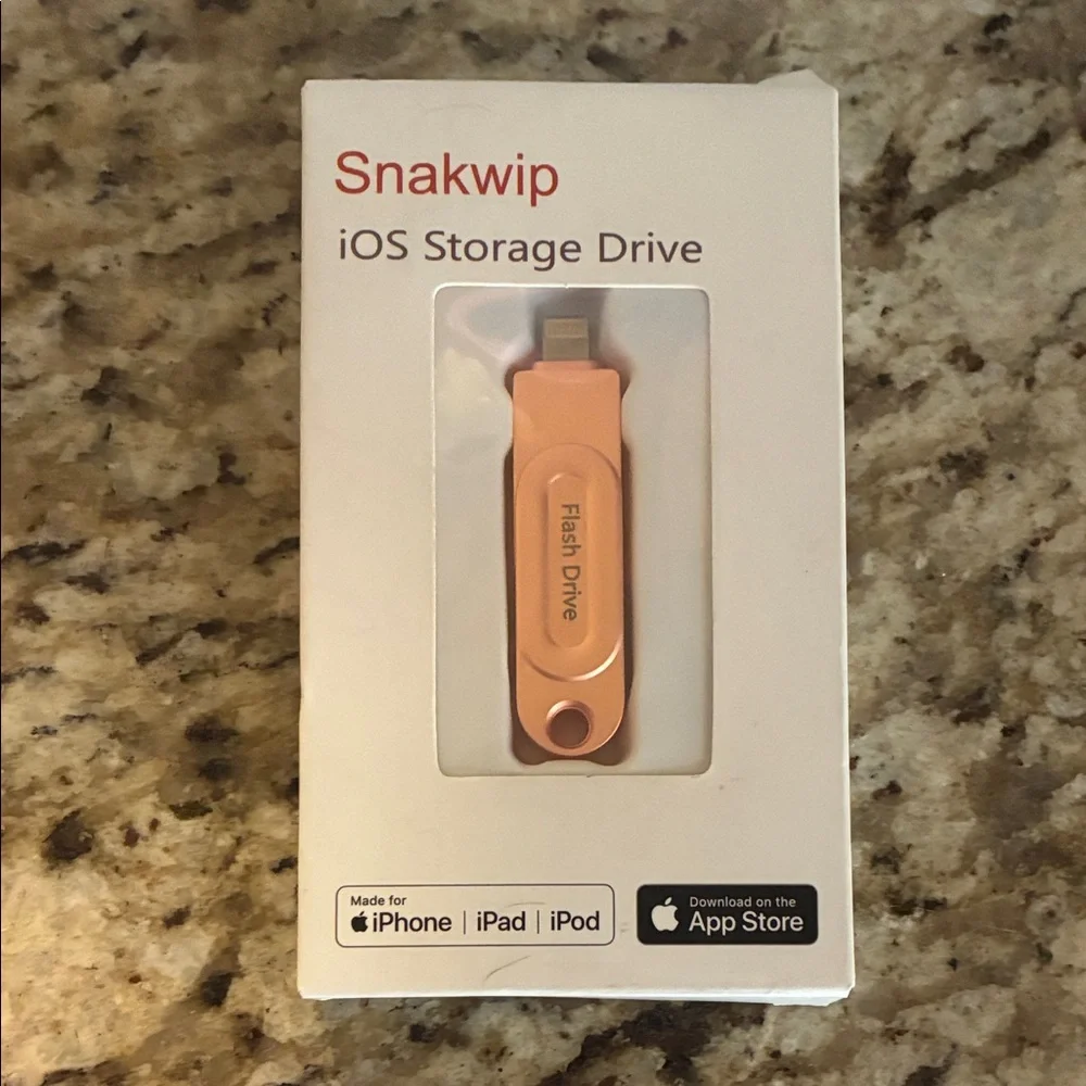 iOS Storage Drive - Peach/Coral Flash Drive